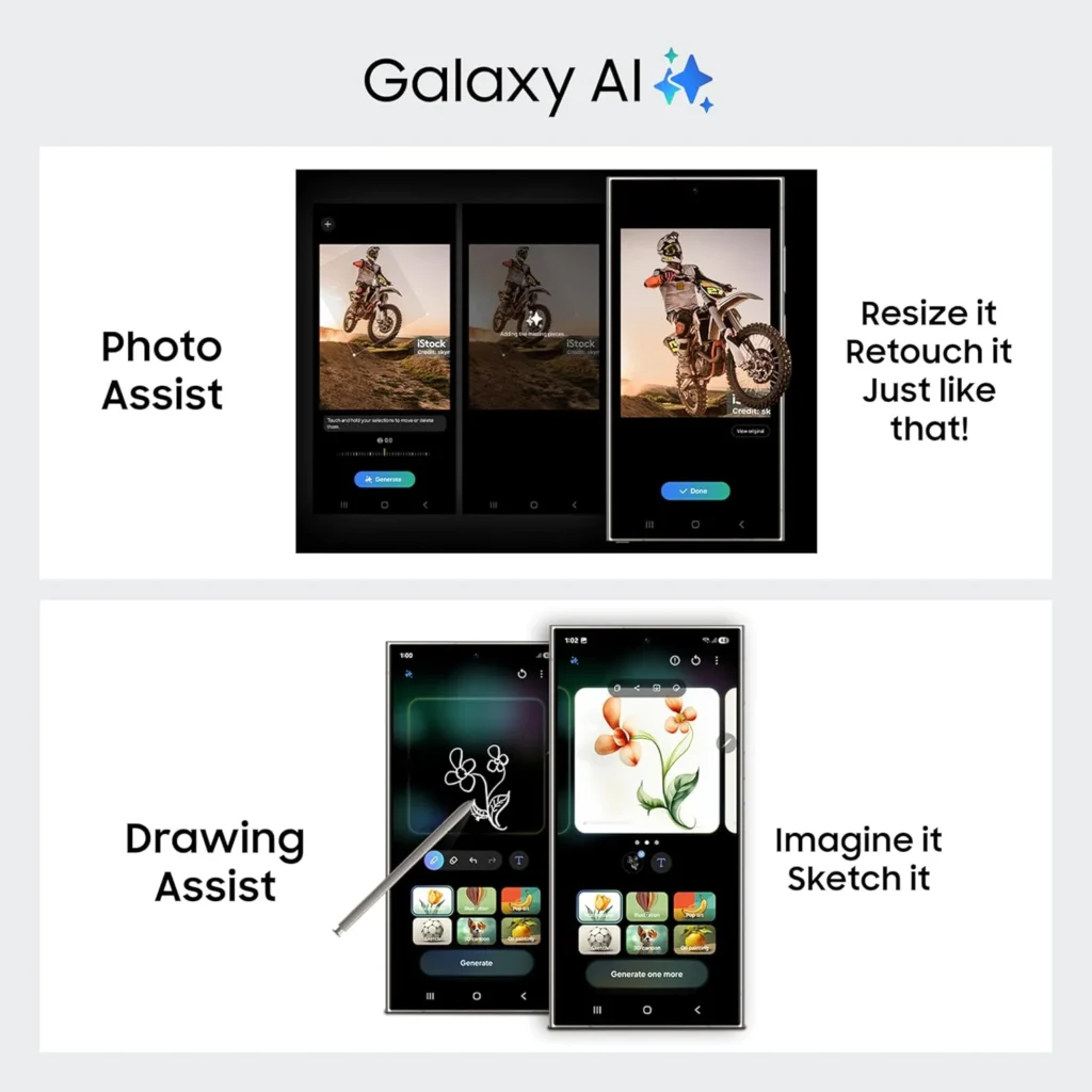 The Samsung Galaxy S23 is powered by the Snapdragon 8 Gen 2 (in most regions) or Exynos 2200 (in a few regions), which is one of the most powerful processors in Android smartphones today. It features 8GB of RAM and provides top-tier performance across various tasks. Whether you’re multitasking, running demanding apps, or gaming, the Snapdragon 8 Gen 2 ensures smooth and lag-free performance.
The Snapdragon 8 Gen 2 is built on the 4nm architecture, offering superior power efficiency and performance. The Galaxy S23 also provides an overall smoother experience thanks to its higher RAM, which helps with multitasking and running apps in the background without issues.
Performance Features:
Chipset: Snapdragon 8 Gen 2 (or Exynos 2200, depending on the region)
RAM: 8GB
Storage: 128GB, 256GB, 512GB
Verdict: The Snapdragon 8 Gen 2 chipset in the Galaxy S23 gives it a slight edge in terms of overall processing power, efficiency, and multitasking. However, the A16 Bionic chip in the iPhone 15 is still a beast and remains a close competitor.